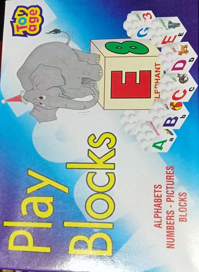 Manos Educational Play Blocks Set, 12 Pieces, Multicolour alfabet and Number Toy for Learning Kids - Image 5